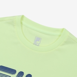 Fila Regular Fitspeedy Logo - Miesten Poolopaita - Pale Lime | FI-37952